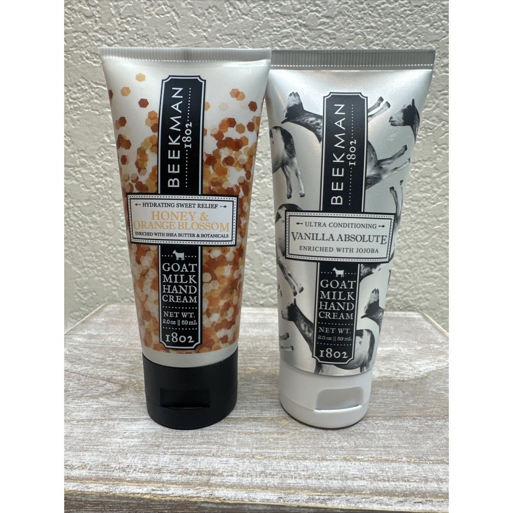 $17 🌙 Beekman 1802 Goat Milk Hand Cream Honey & Orange Blossom, Vanilla 2oz NEW